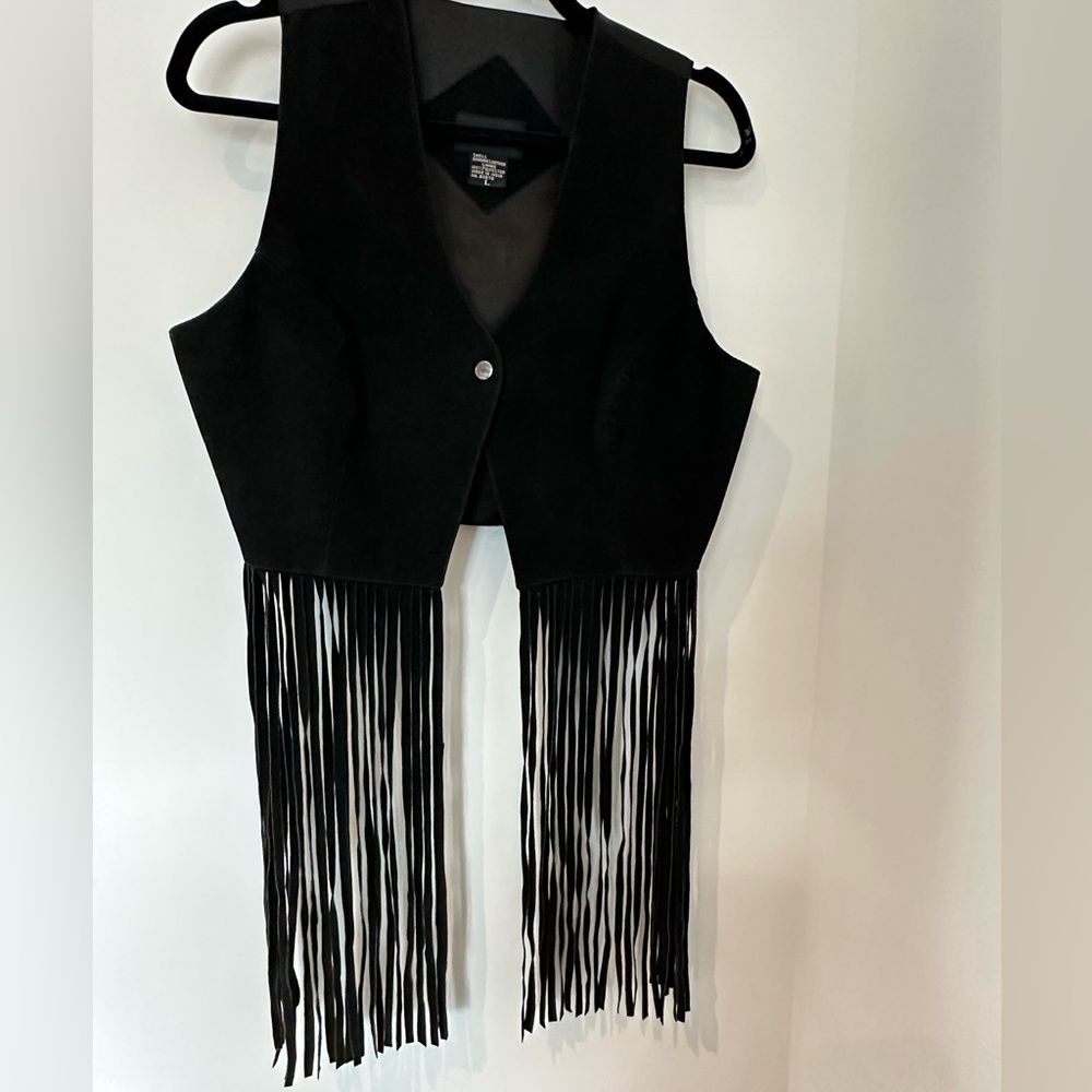 Passport Genuine Suede Crop top Vest, Size L